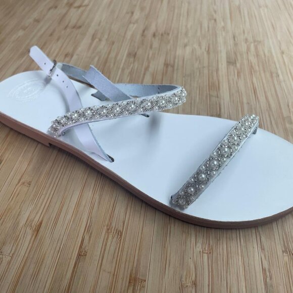 White bridal sandals women's size 8 (brand new) - Picture 4 of 8